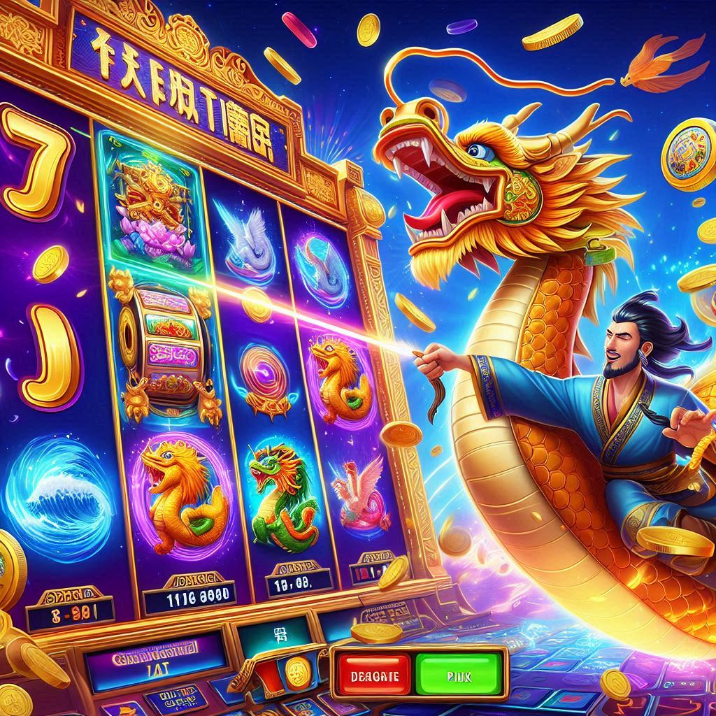 interatividade, animação, fortuna dragon, slot, único